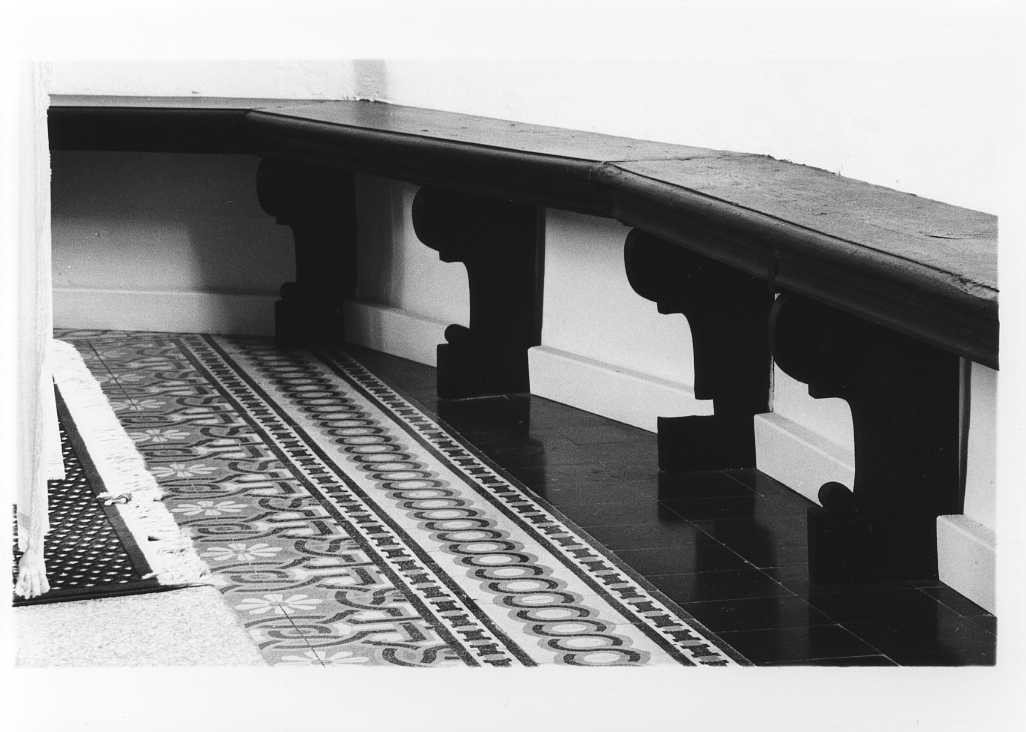 panca, coppia - bottega marchigiana (fine/inizio secc. XIX/ XX)