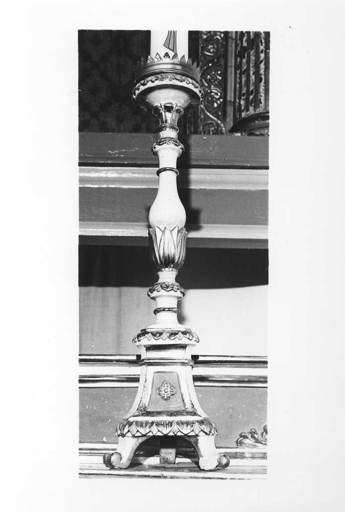 candelabro, serie - bottega marchigiana (seconda metà sec. XIX)