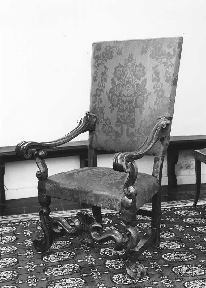 poltrona - bottega marchigiana (metà sec. XVII)