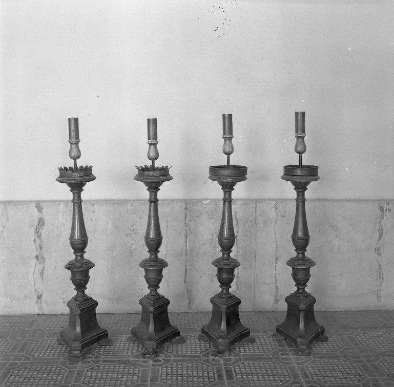 candeliere, serie - bottega marchigiana (sec. XVIII)