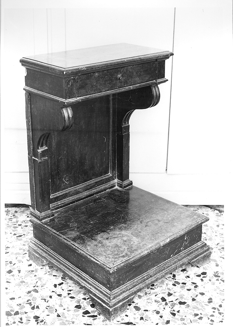 inginocchiatoio - bottega marchigiana (sec. XIX)