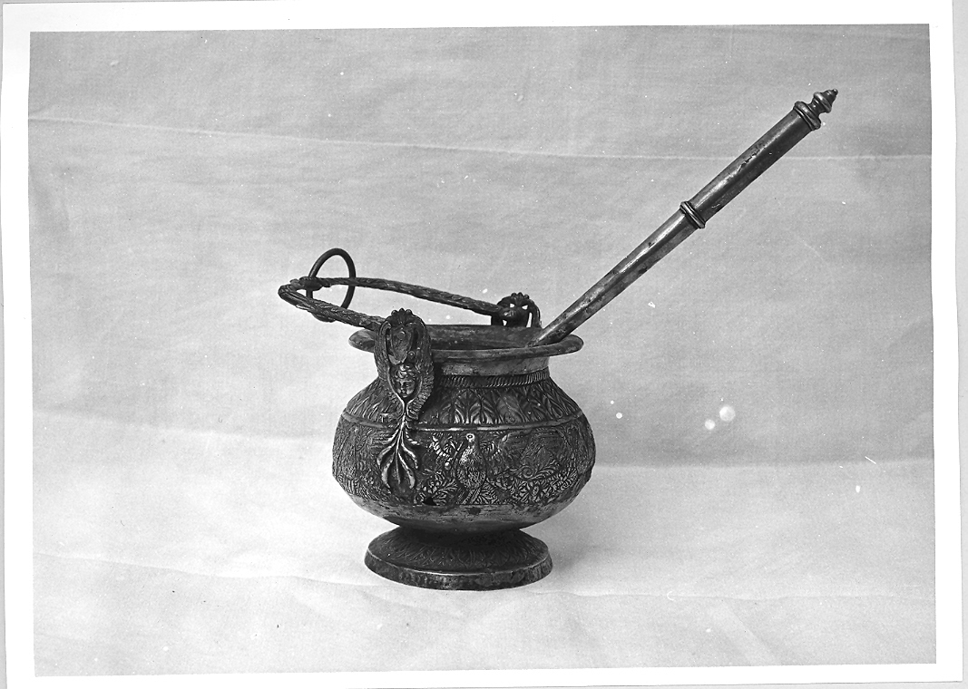 secchiello per l'acqua benedetta - bottega marchigiana (fine/inizio secc. XVIII/ XIX)