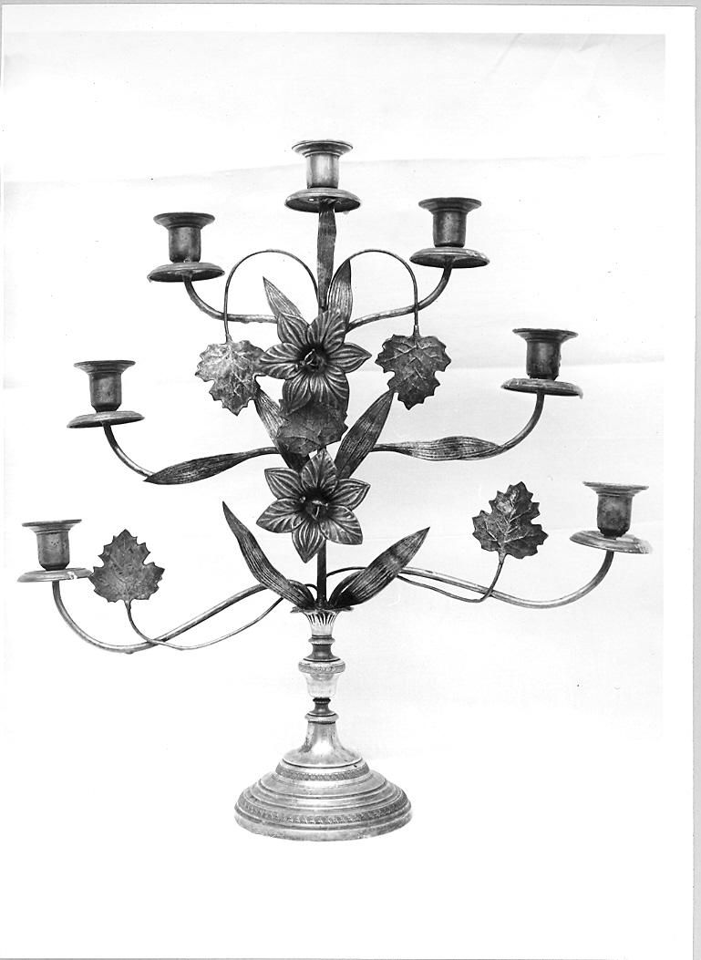 candelabro, coppia - bottega fiorentina (prima metà sec. XX)