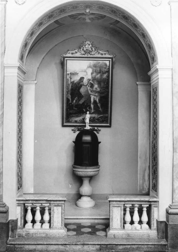 fonte battesimale - bottega marchigiana (sec. XVI)