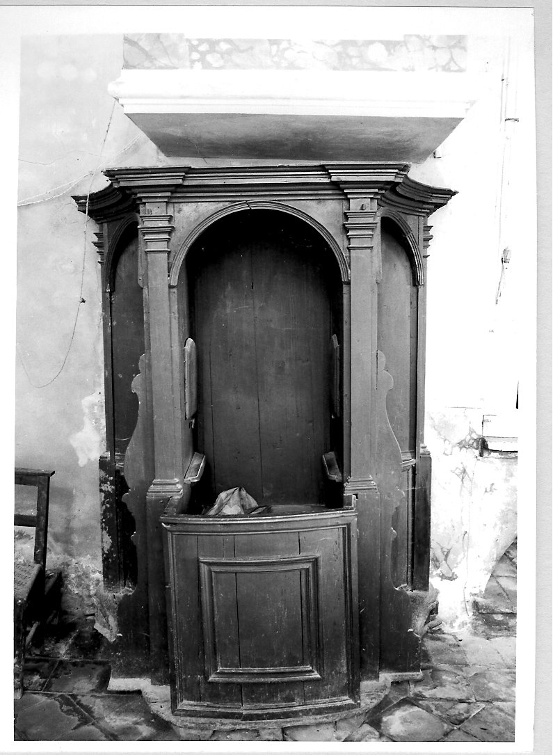 confessionale, coppia - bottega marchigiana (sec. XIX)