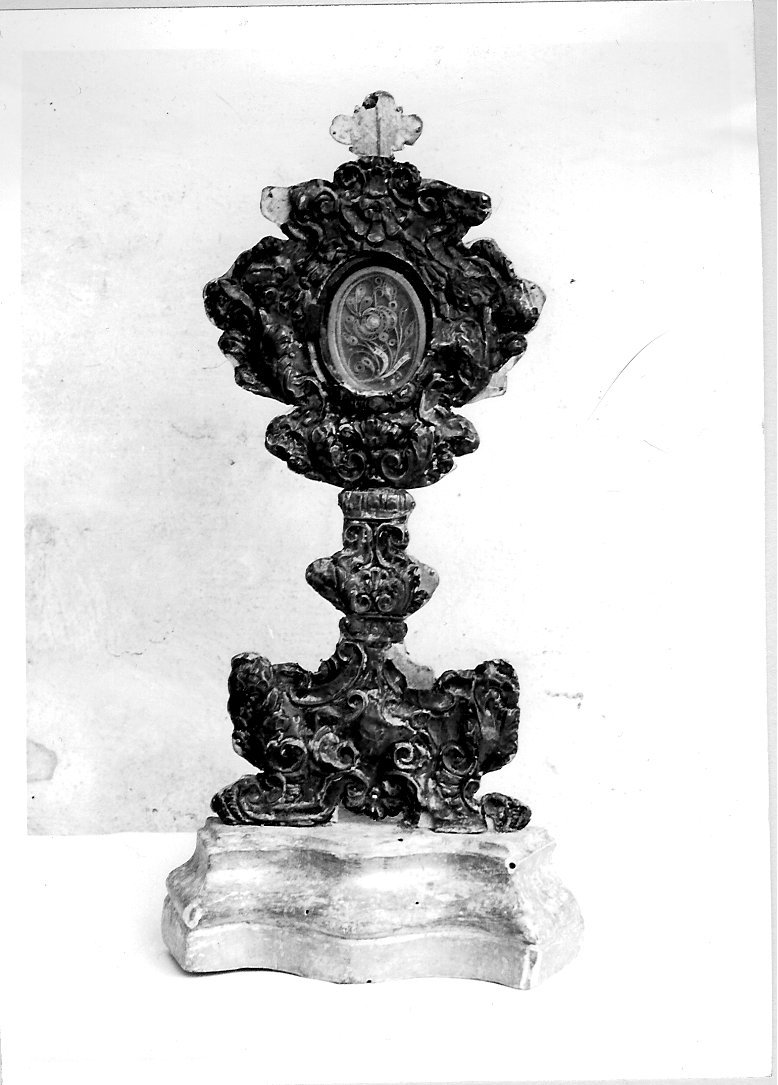 reliquiario - a ostensorio - manifattura marchigiana (sec. XVIII)