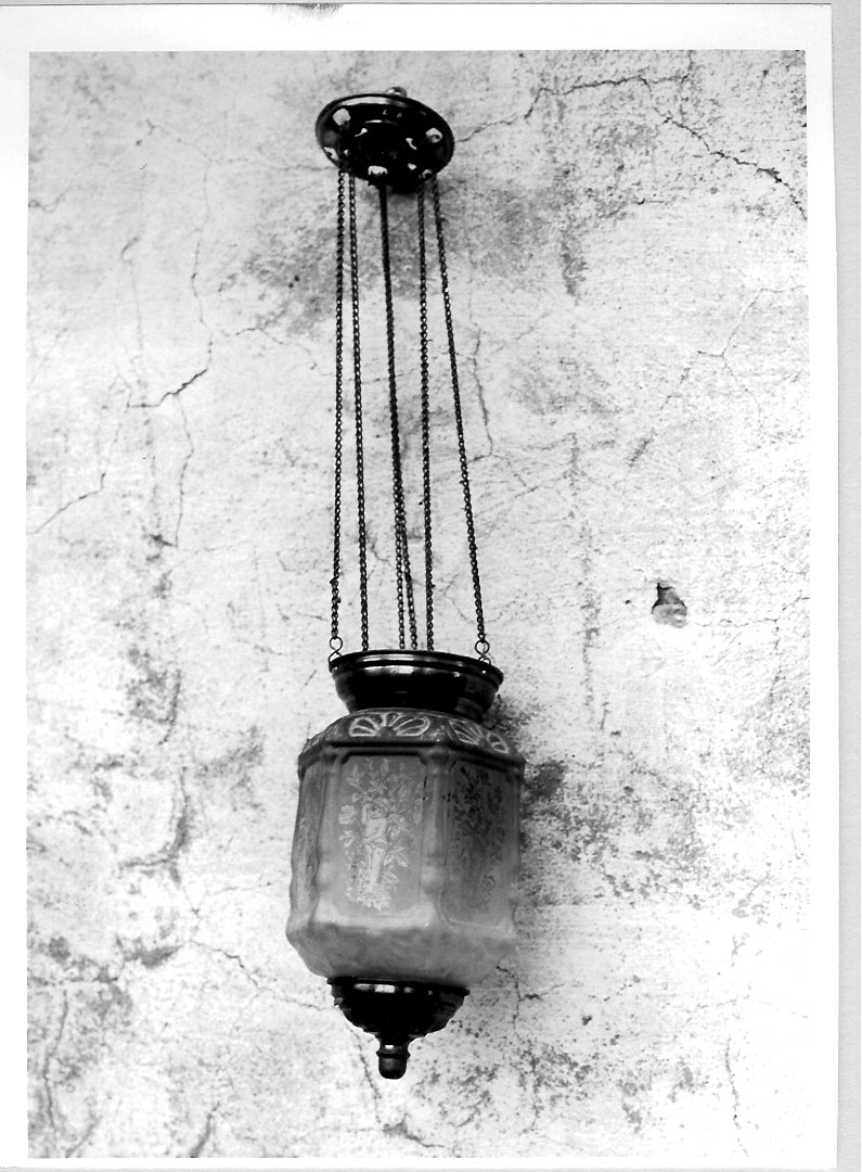 lumino votivo, serie - bottega marchigiana (fine/inizio secc. XIX/ XX)