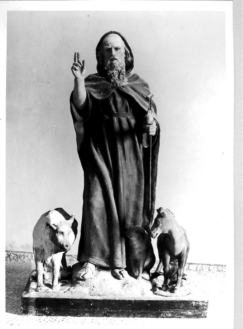 Sant'Antonio Abate (statua) - bottega marchigiana (sec. XIX)