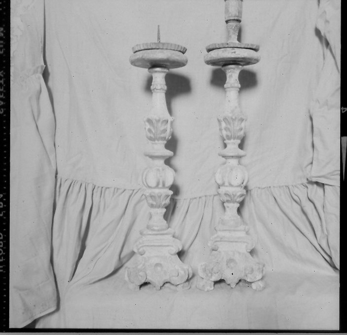 candeliere, coppia - bottega marchigiana (sec. XVIII)