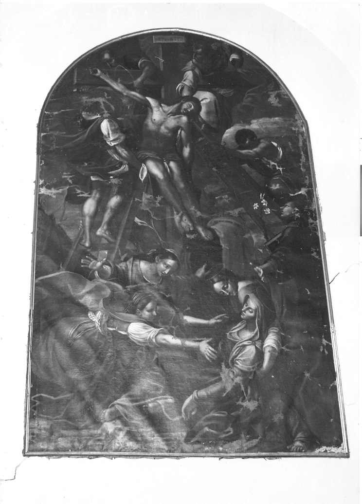 deposizione di Cristo dalla croce (dipinto) - ambito urbinate (fine/inizio secc. XVI/ XVII)