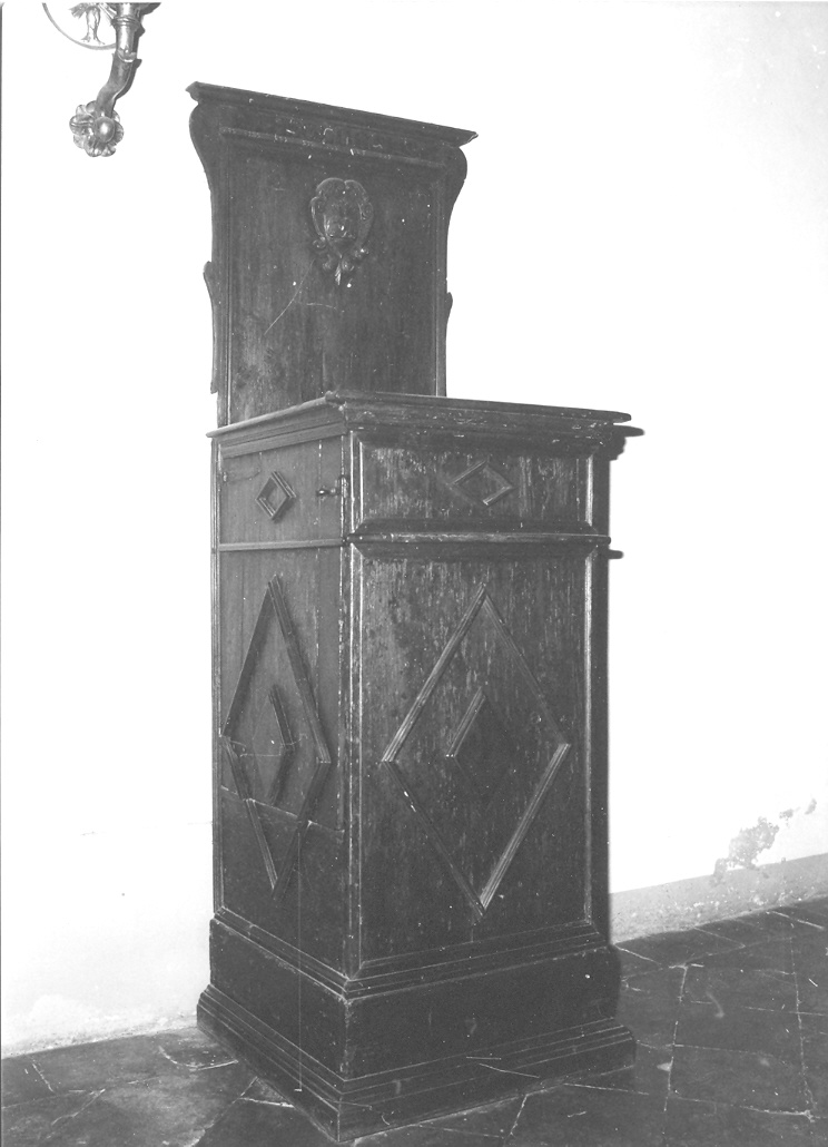 pulpito - bottega tosco-marchigiana (fine/inizio secc. XVI/ XVII)