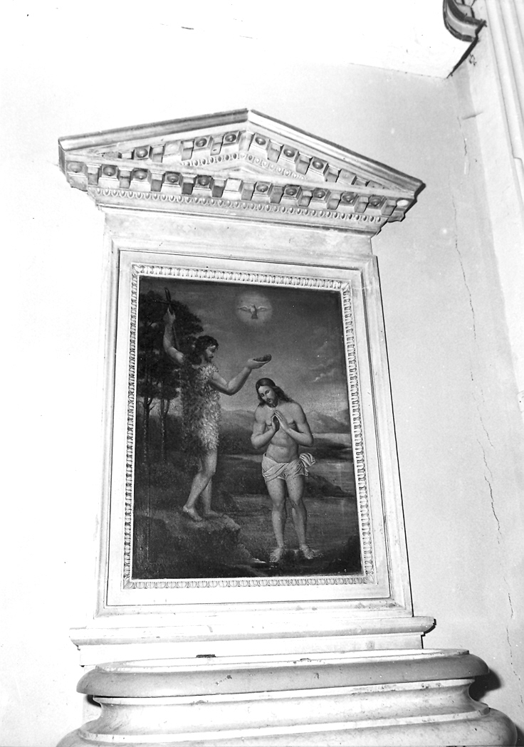 battesimo di Cristo (dipinto) - ambito marchigiano-romagnolo (fine/inizio secc. XIX/ XX)