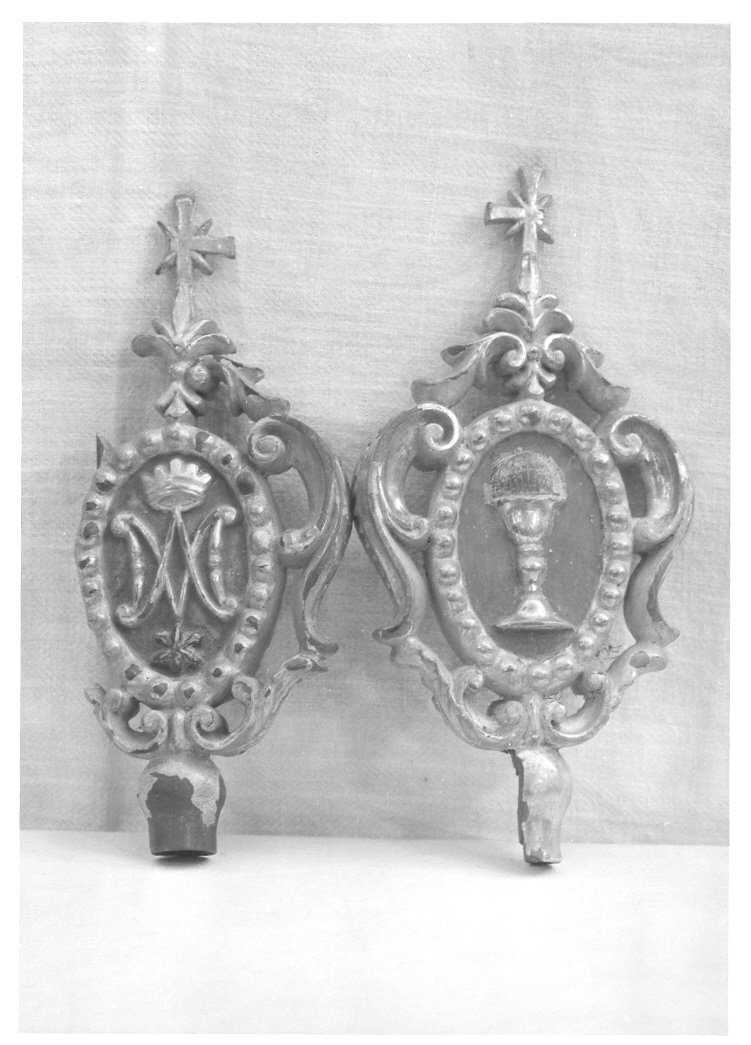 puntale di bastone, elemento d'insieme - bottega marchigiana (seconda metà sec. XVIII)