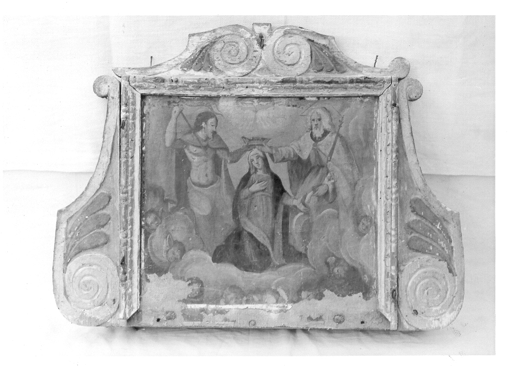 cimasa di polittico, elemento d'insieme - bottega marchigiana (ultimo quarto sec. XVIII)