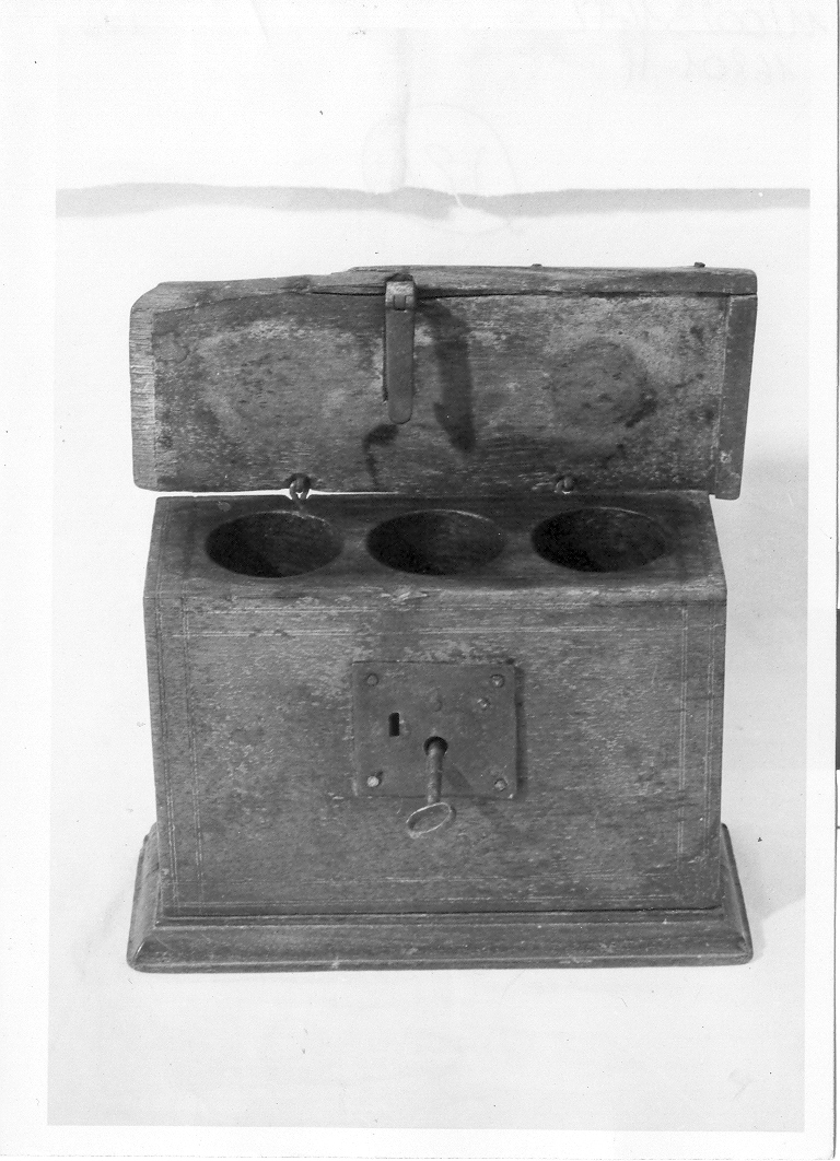 vasetti per oli santi, serie - bottega italiana (sec. XIX)