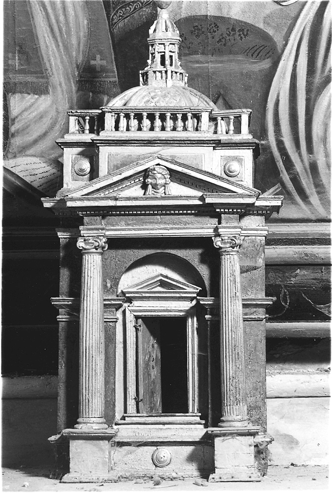 tabernacolo - a tempietto - bottega marchigiana (fine/inizio secc. XVIII/ XIX)