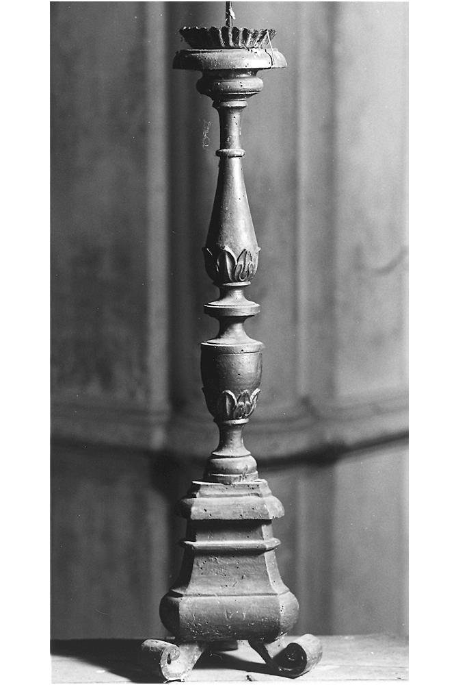 candeliere, serie - bottega marchigiana (prima metà sec. XIX)