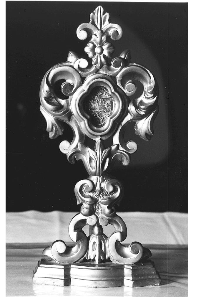 reliquiario a teca - produzione marchigiana (fine/inizio secc. XIX/ XX)