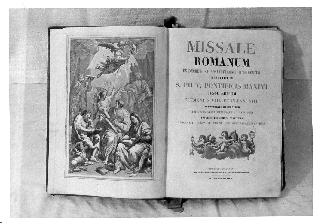 frontespizio con putti (stampa, serie) di Fabri Luigi (sec. XIX)