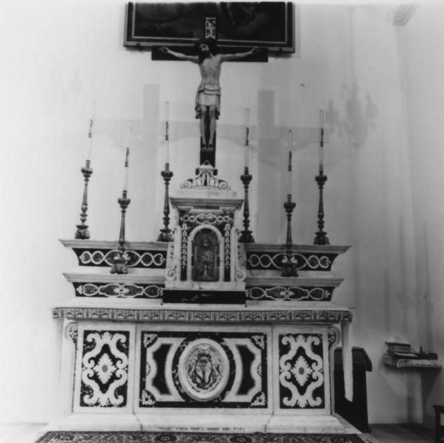 altare maggiore, insieme - bottega liguro-lombarda (sec. XVIII)