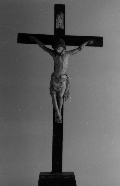 Cristo crocifisso (croce d'altare) - bottega sarda (sec. XIX)