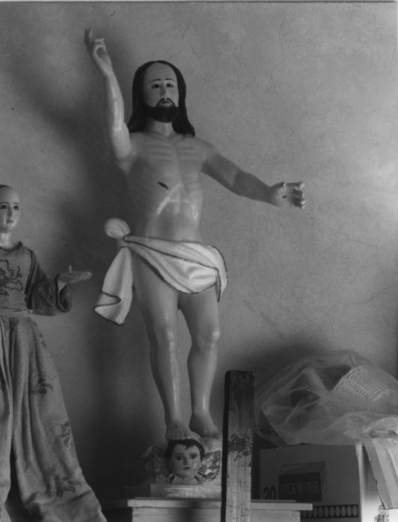 Cristo redentore benedicente (statua) - bottega sarda (fine/inizio secc. XVIII/ XIX)