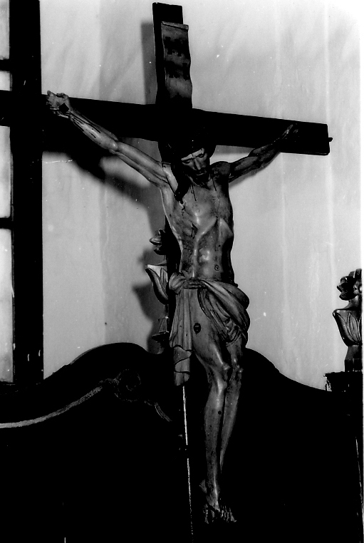 Cristo crocifisso (croce processionale) - bottega sarda (secc. XVII/ XIX)