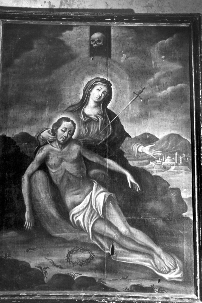 Pietà (dipinto) di Scaleta Sebastiano (attribuito) (sec. XVIII)
