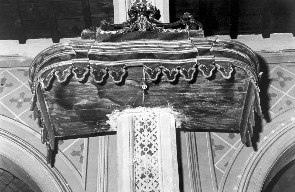 cielo di pulpito - bottega sarda (sec. XVIII)