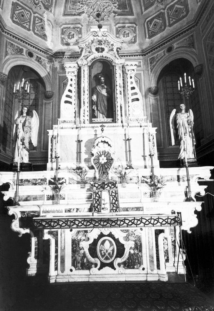 altare maggiore - bottega sarda (secc. XVIII/ XIX)