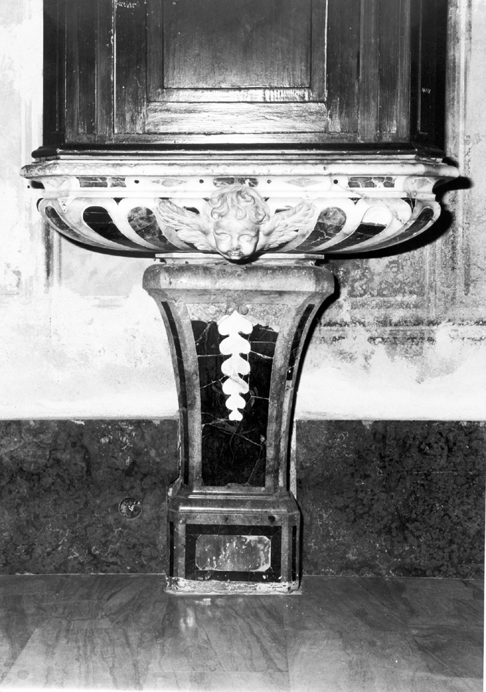 fonte battesimale - bottega genovese (sec. XVIII)