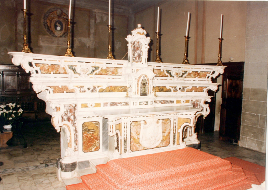 altare maggiore di Spazzi Giovanni Battista (bottega) (sec. XVIII)