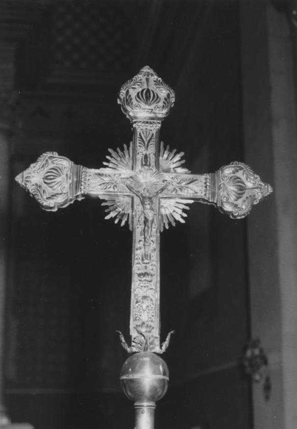 Cristo crocifisso (croce processionale) - bottega italiana (sec. XIX)