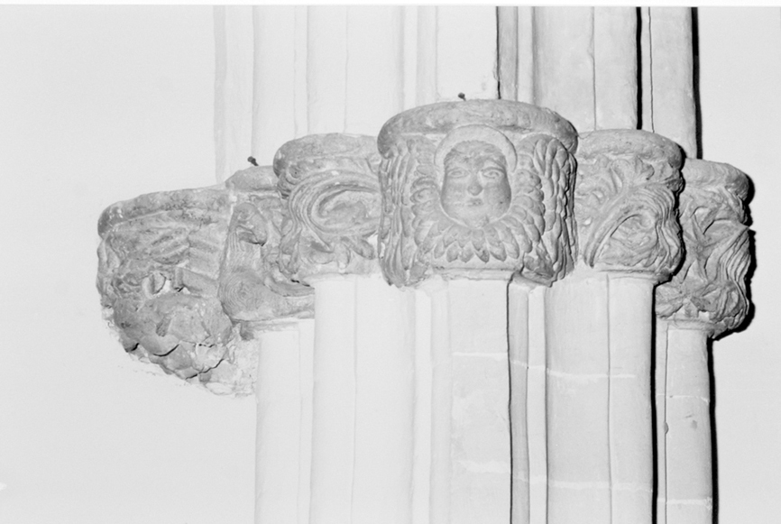 capitello di pilastro, coppia - bottega sarda (seconda metà sec. XVI)