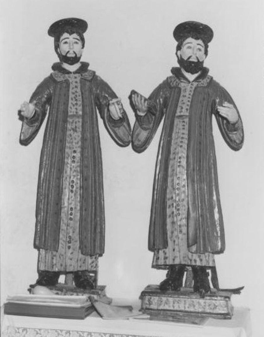 Santi Cosma e Damiano, Santi (gruppo scultoreo) - bottega sarda (sec. XVII)