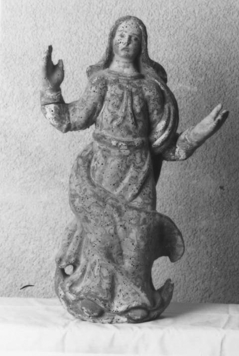 Immacolata Concezione (statua, elemento d'insieme) - bottega sarda (secondo quarto sec. XVII)