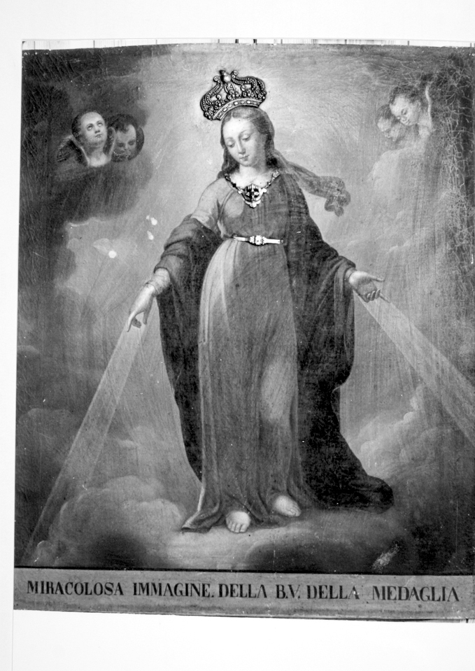 Beata Vergine della Medaglia, Madonna Immacolata (dipinto) di Caboni Antonio (sec. XIX)