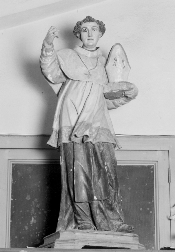 San Pier Tommaso carmelitano (statua) di Lonis Giuseppe Antonio (attribuito) (sec. XVIII)