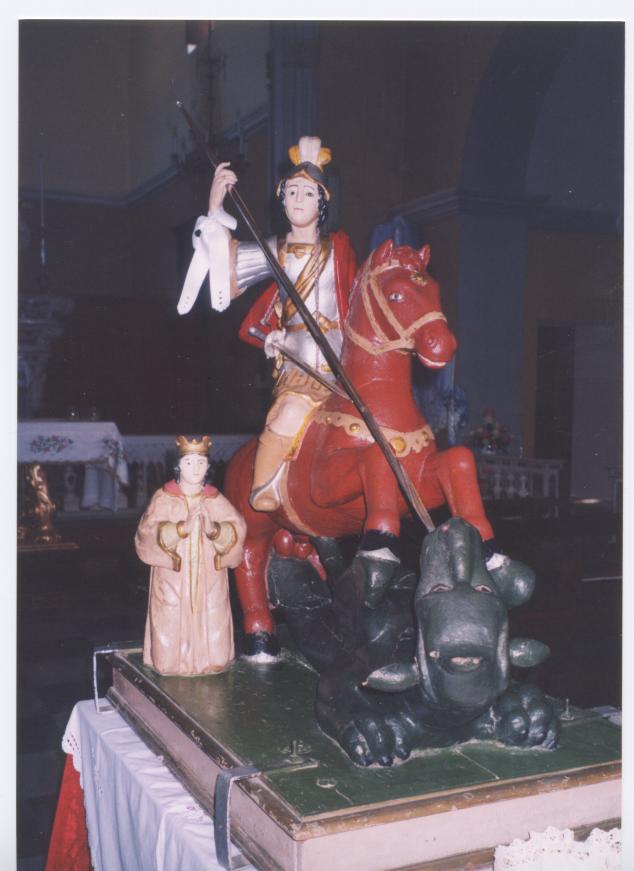 San Giorgio a cavallo (statua) - ambito sardo (sec. XVII)