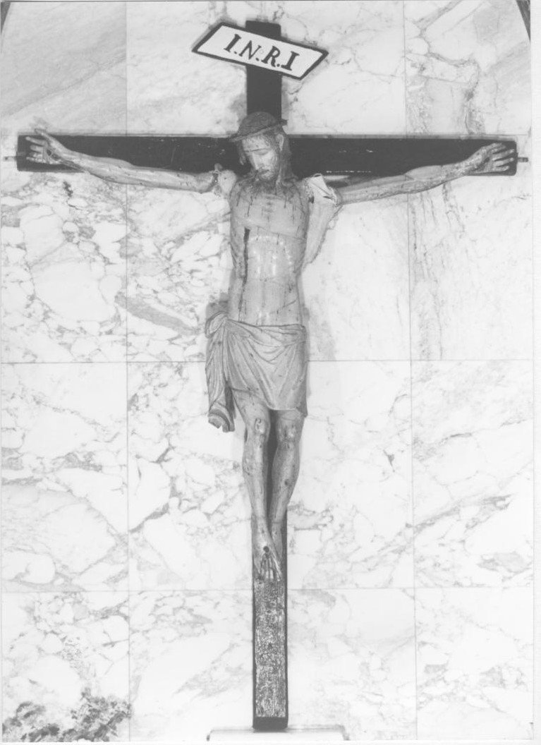 Cristo "De su scravamentu", Cristo crocifisso (crocifisso) - bottega sarda (fine/inizio secc. XVII/ XVIII)