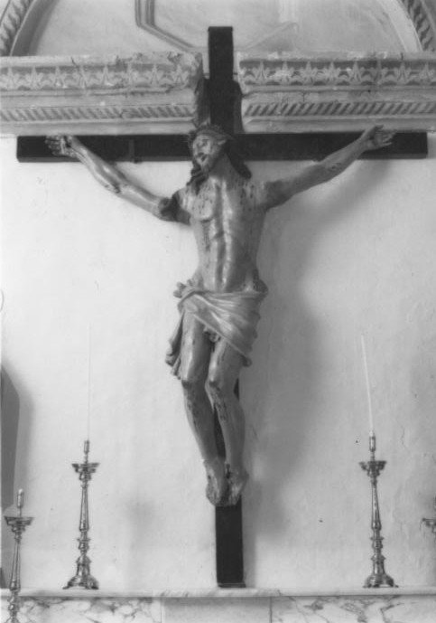 Cristo crocifisso (croce processionale) - bottega sarda (seconda metà sec. XIX)
