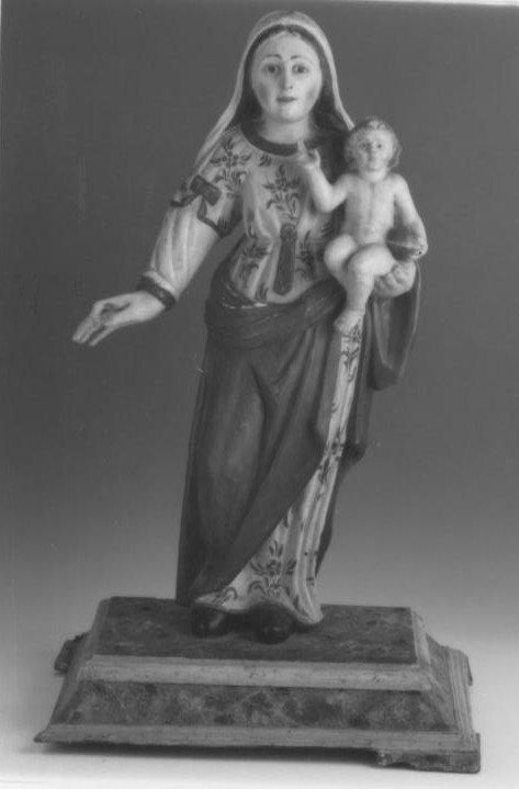 Madonna del Rosario (scultura) - bottega sarda (prima metà sec. XVII)