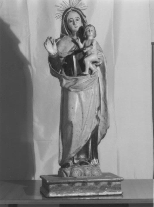 Madonna del Carmelo (scultura) - bottega sarda (prima metà sec. XVII)