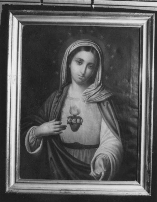 Sacro Cuore di Maria (dipinto) - bottega sarda (prima metà sec. XIX)