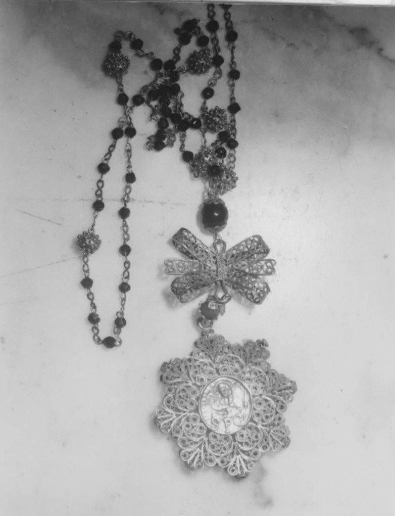 corona del rosario - bottega sarda (secc. XVIII/ XIX)