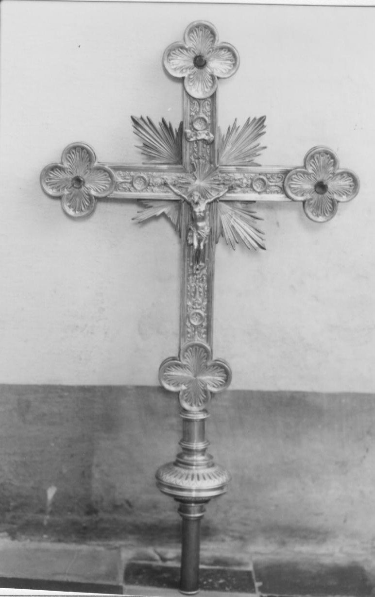 Cristo crocifisso (croce processionale) - bottega italiana (prima metà sec. XIX)