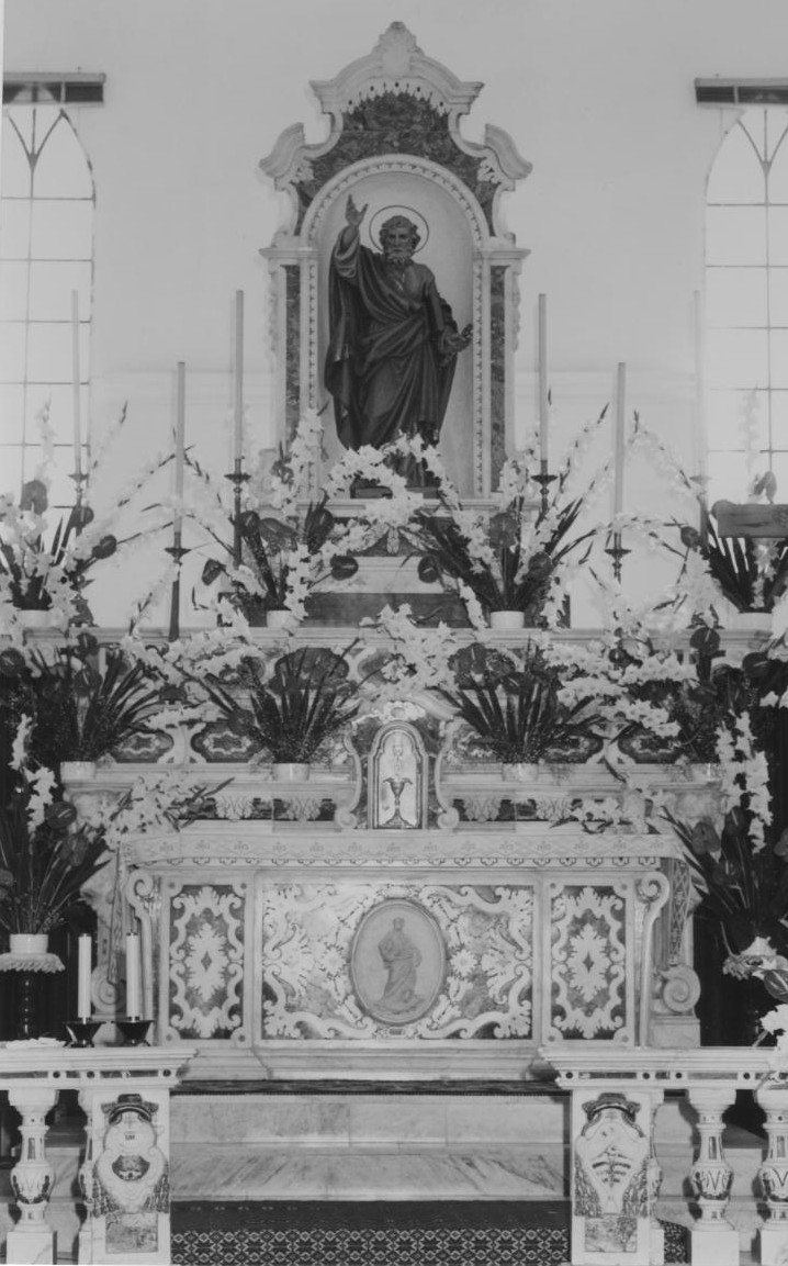 altare maggiore - bottega sarda (secc. XVIII/ XIX)
