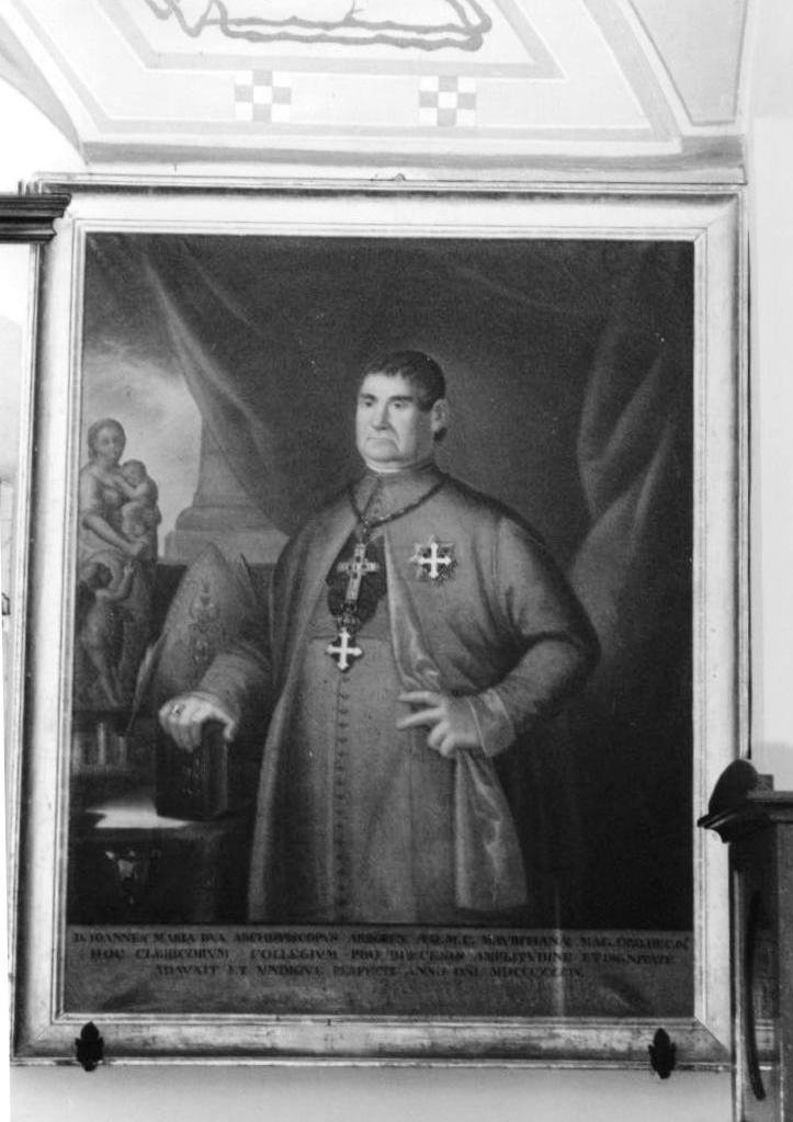 Mons. Giovanni Maria Bua, ritratto di ecclesiastico (dipinto) di Caboni Antonio (attribuito) (prima metà sec. XIX)