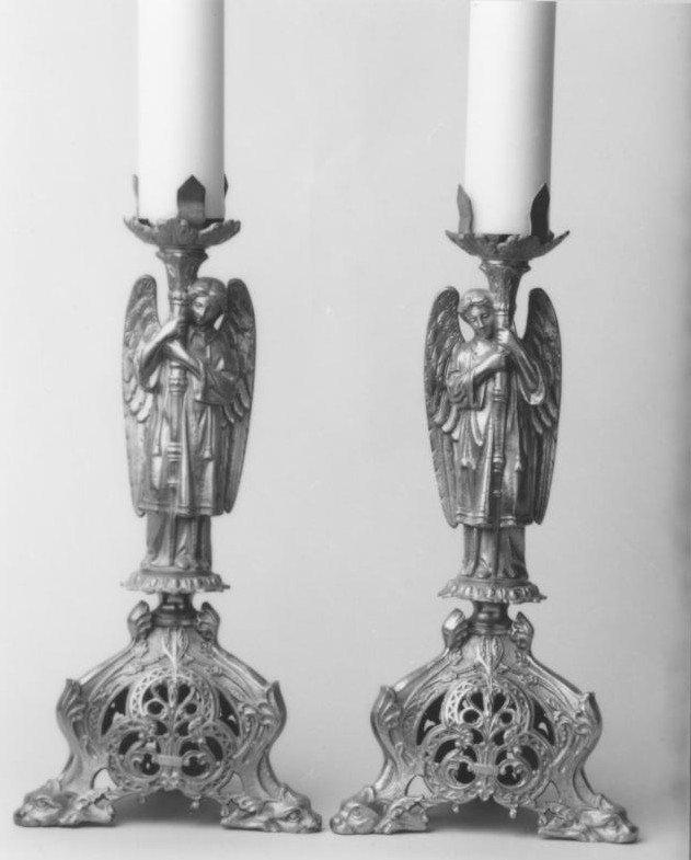 candeliere - bottega italiana (secondo quarto sec. XX)