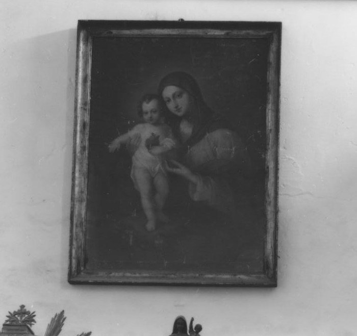 Madonna con Bambino (dipinto) di Marghinotti Giovanni (attribuito) (sec. XIX)